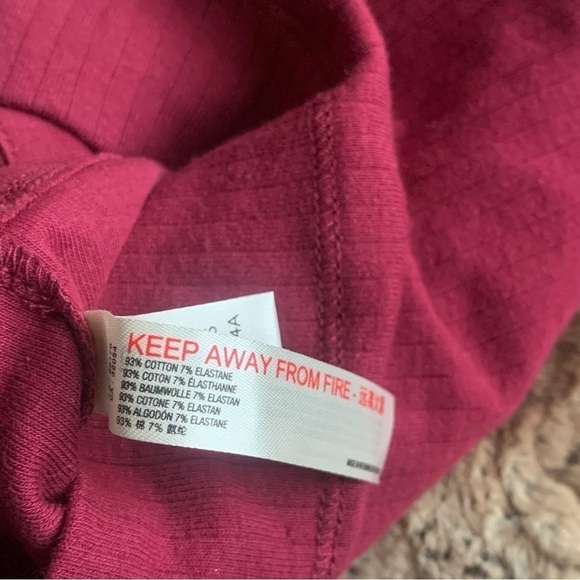 Intimately Free People Catch Up Ribbed Y-strap Brami Queen Pomegranate - Picture 5 of 5